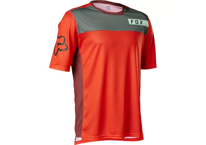 Fox DEFEND SS MOTH - flo red